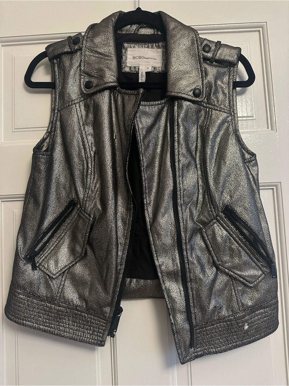 BCBGeneration Metallic Vest